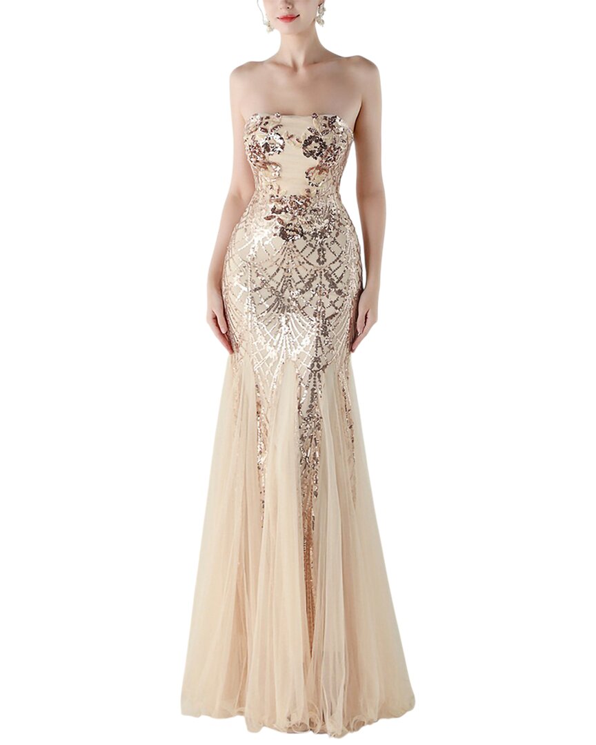 Kalinnu Maxi Dress In Gold