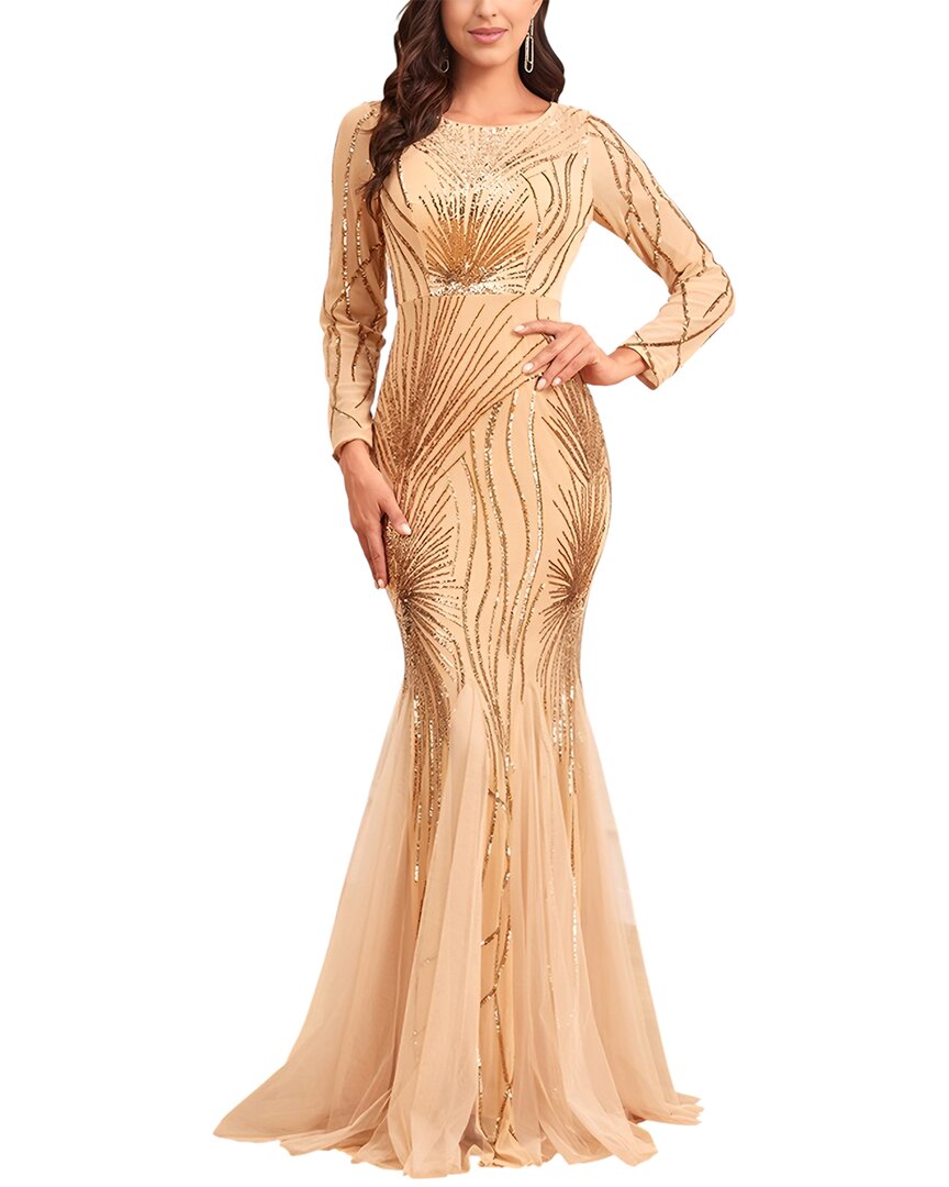 Vincent Maxi Dress In Orange