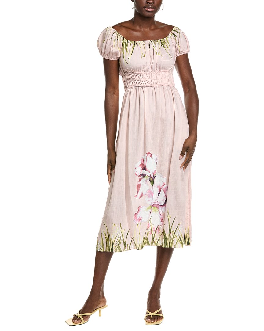 Maison Tara Nova Midi Dress In Pink