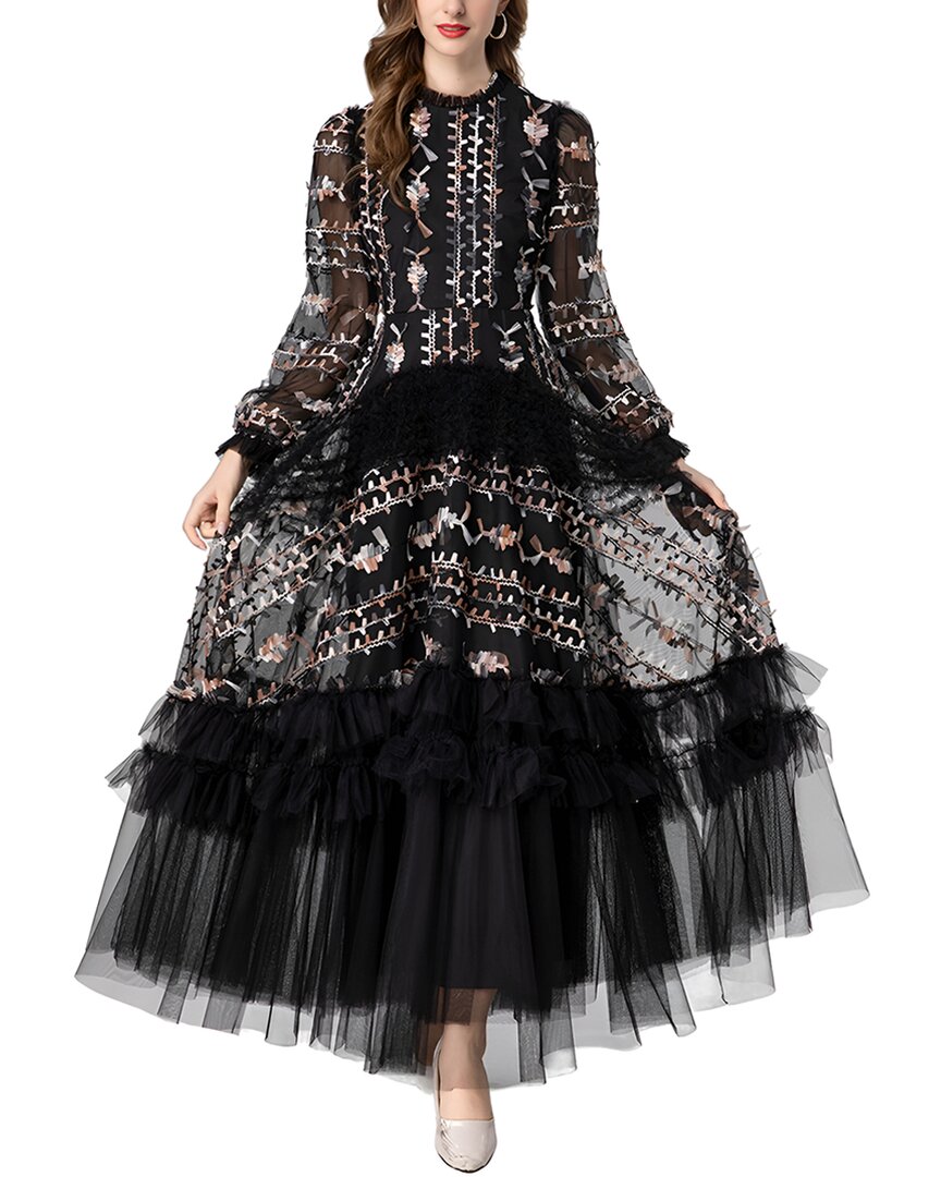 Lionello Salvi Maxi Dress In Black