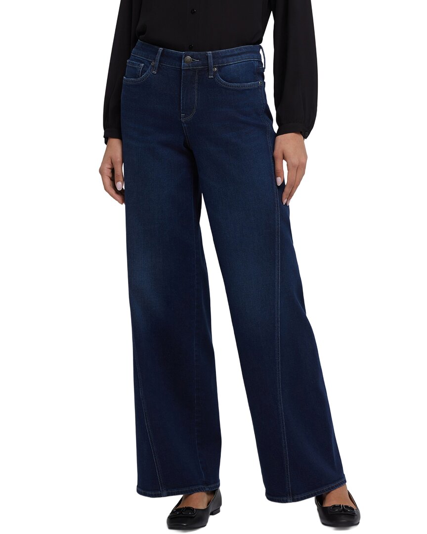 Nydj Petite Teresa Ink Skyline Wide Leg Jean In Blue