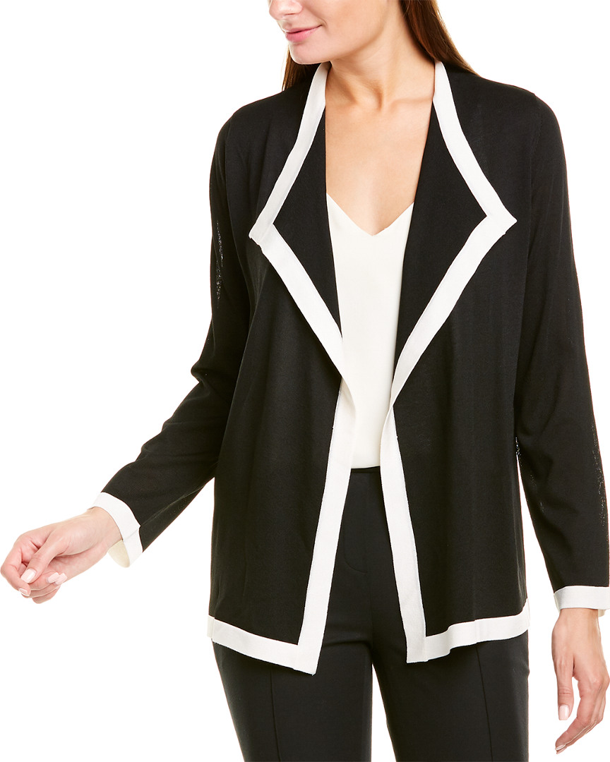 Image of Anne Klein Colorblocked Drapey Cardigan