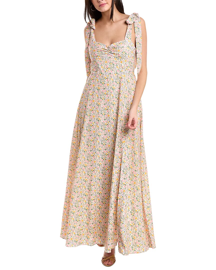 Alexia Admor Arya Sweetheart Tie Strap Maxi Dress In White