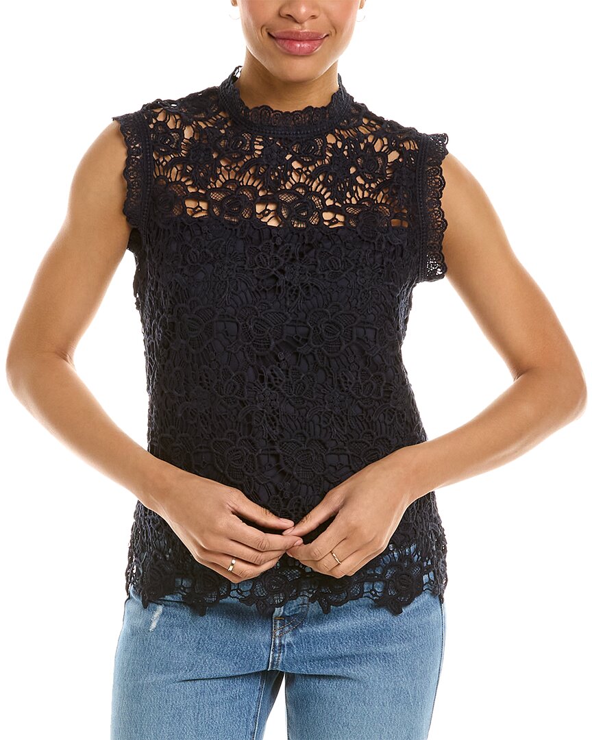 Nanette Lepore Women's Lace Top In Blue