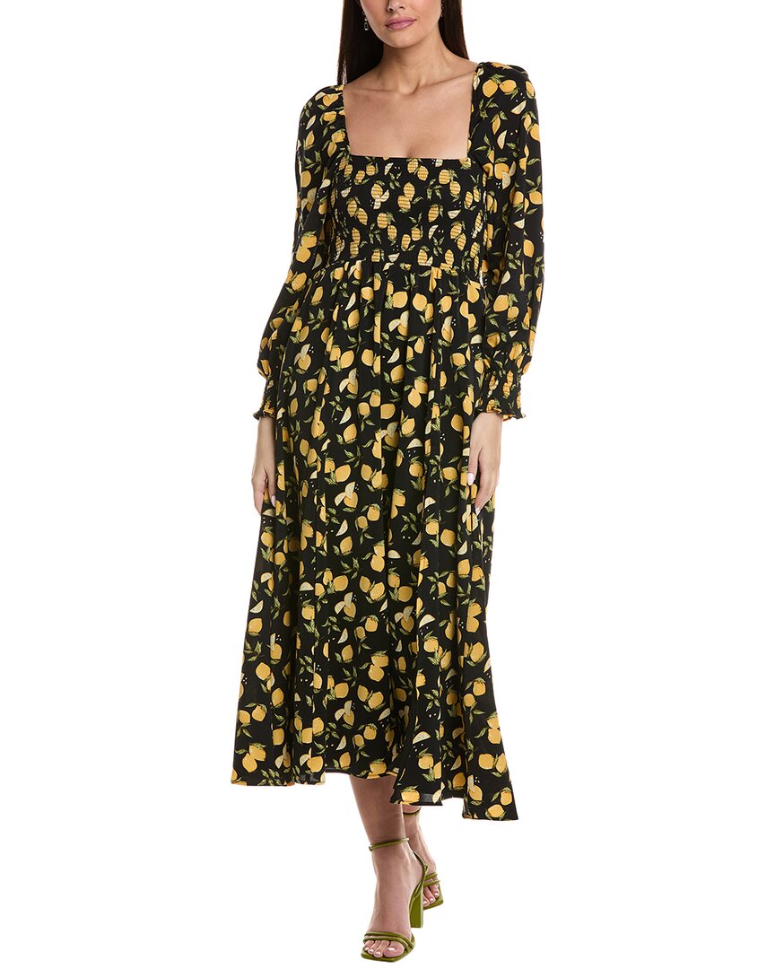 OPT O.P.T. CLASSIC SMOCKED MAXI DRESS