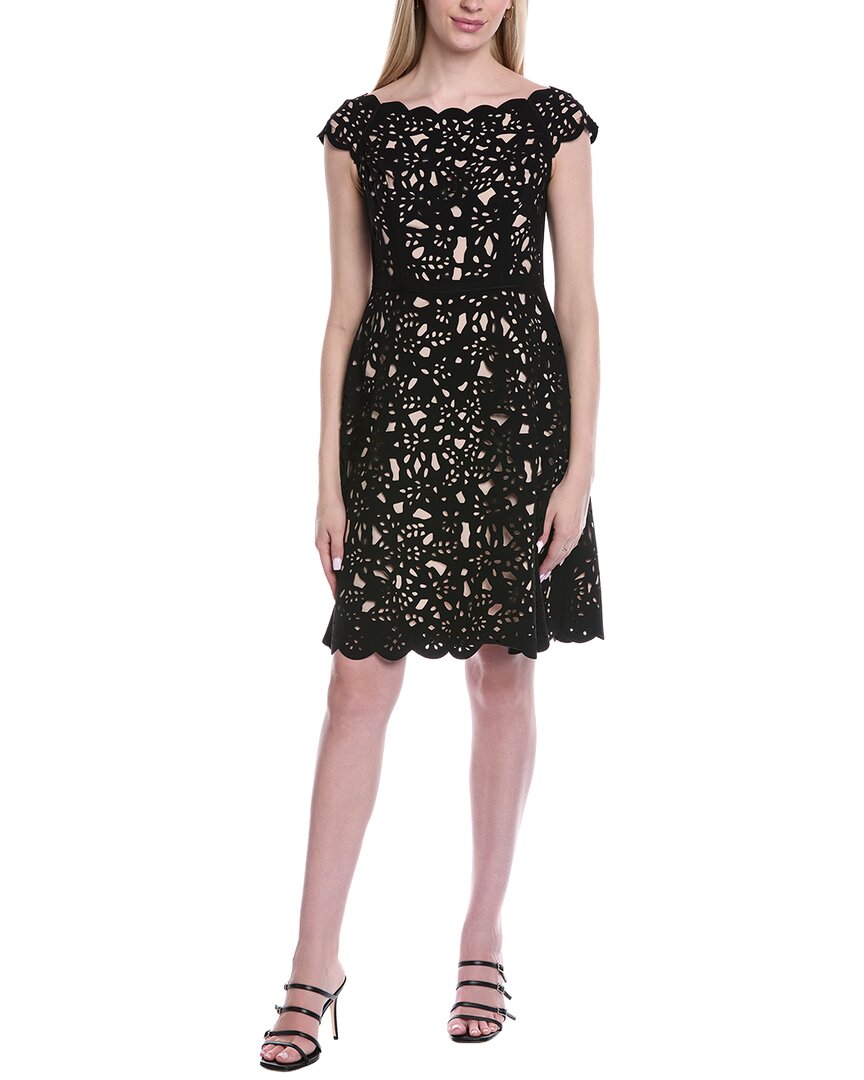 Shani Nue By  A-line Dress In Blk/nude