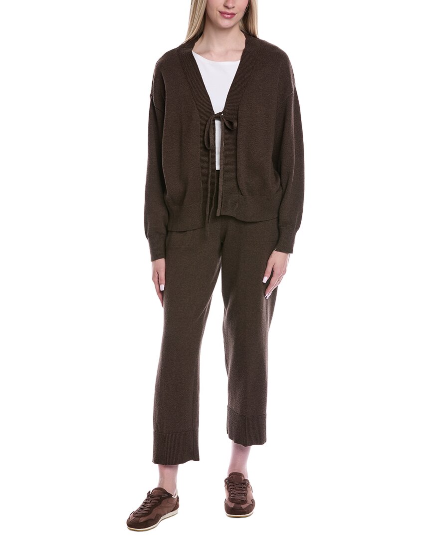 Free People 2pc Solar Sweater & Pant Set In Brown