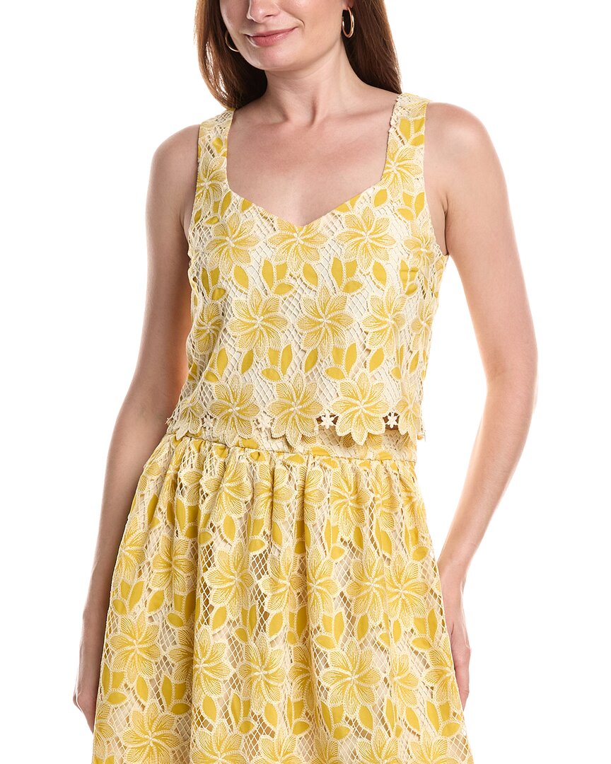 Flora Bea Nyc Toni Top In Yellow