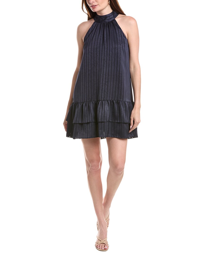 Flora Bea Nyc Risse Mini Dress In Navy