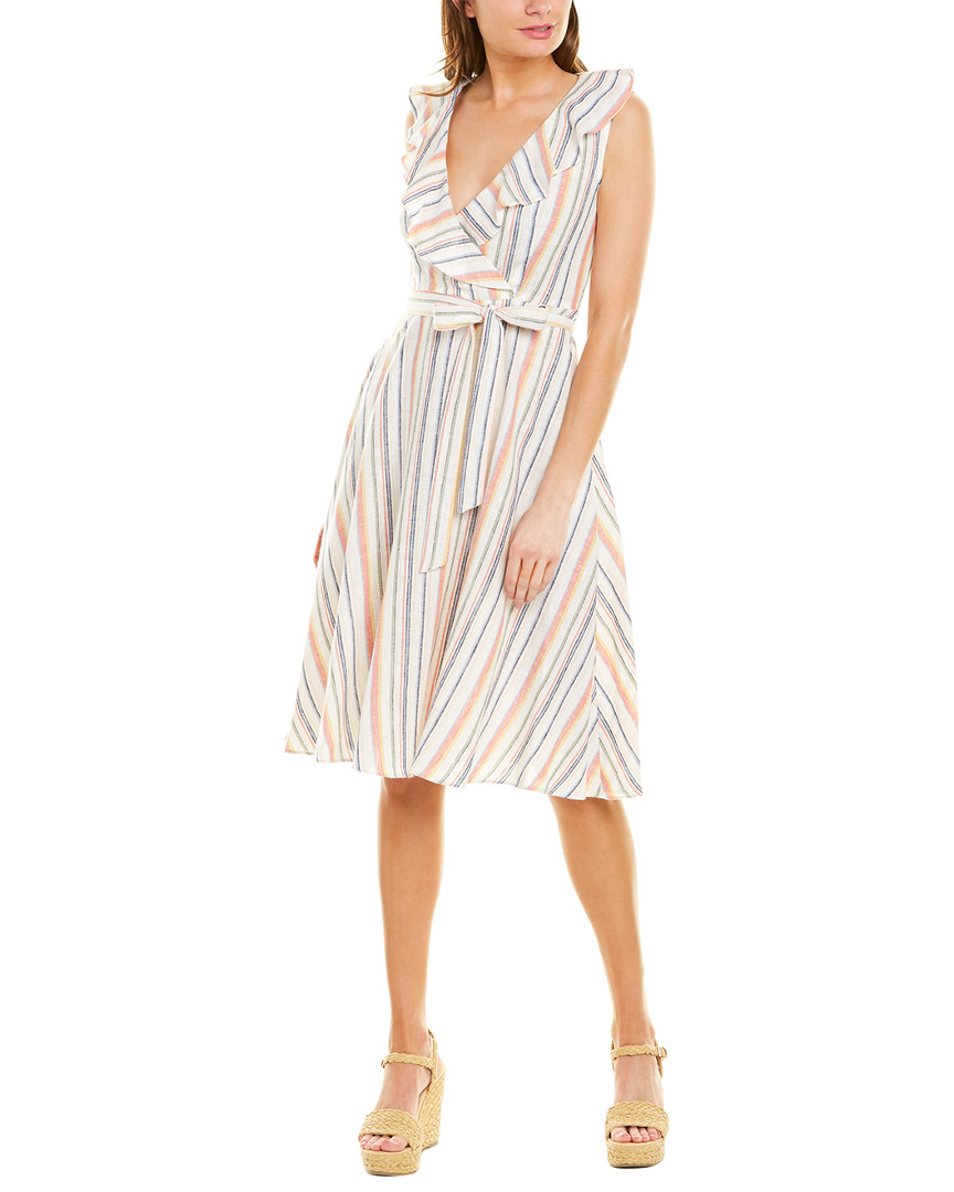 Image of Gabby Skye Linen-Blend A-Line Dress