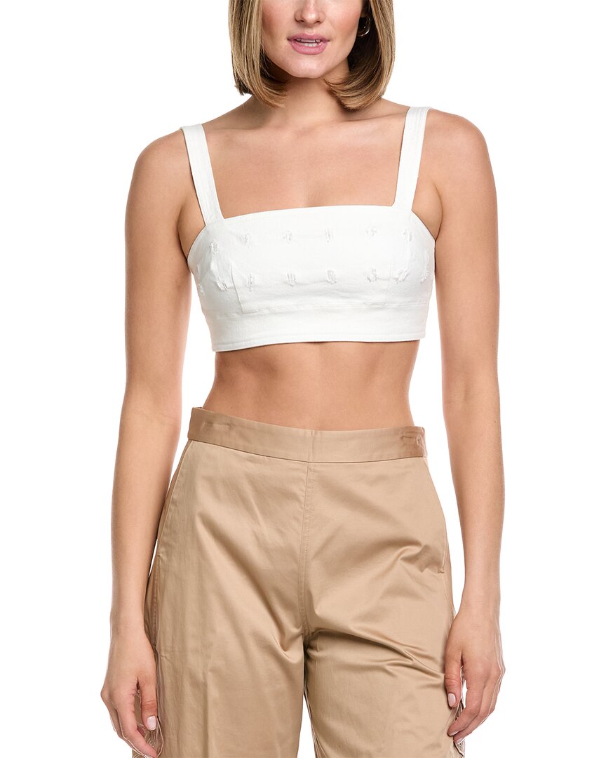 Amur Gabi Twill Top In White