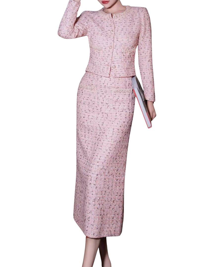 Brc By Burryco 2pc Blazer & Skirt Set In Pink