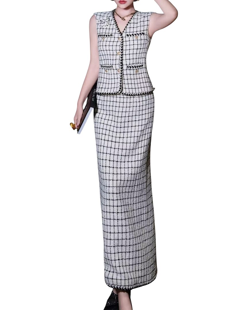 Brc By Burryco 2pc Vest & Skirt Set In Gray