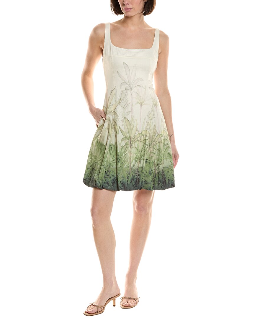 Julia Jordan Printed Mini Dress In White