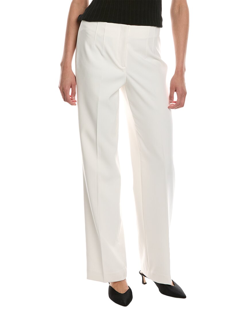 Shop Anne Klein Fly Front Hollywood Waist Pant In White