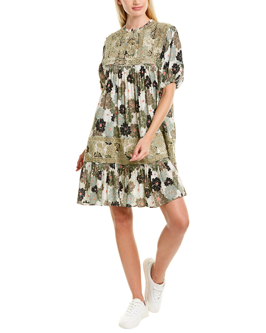Image of Nicole Miller Delilah Silk-Blend Mini Dress
