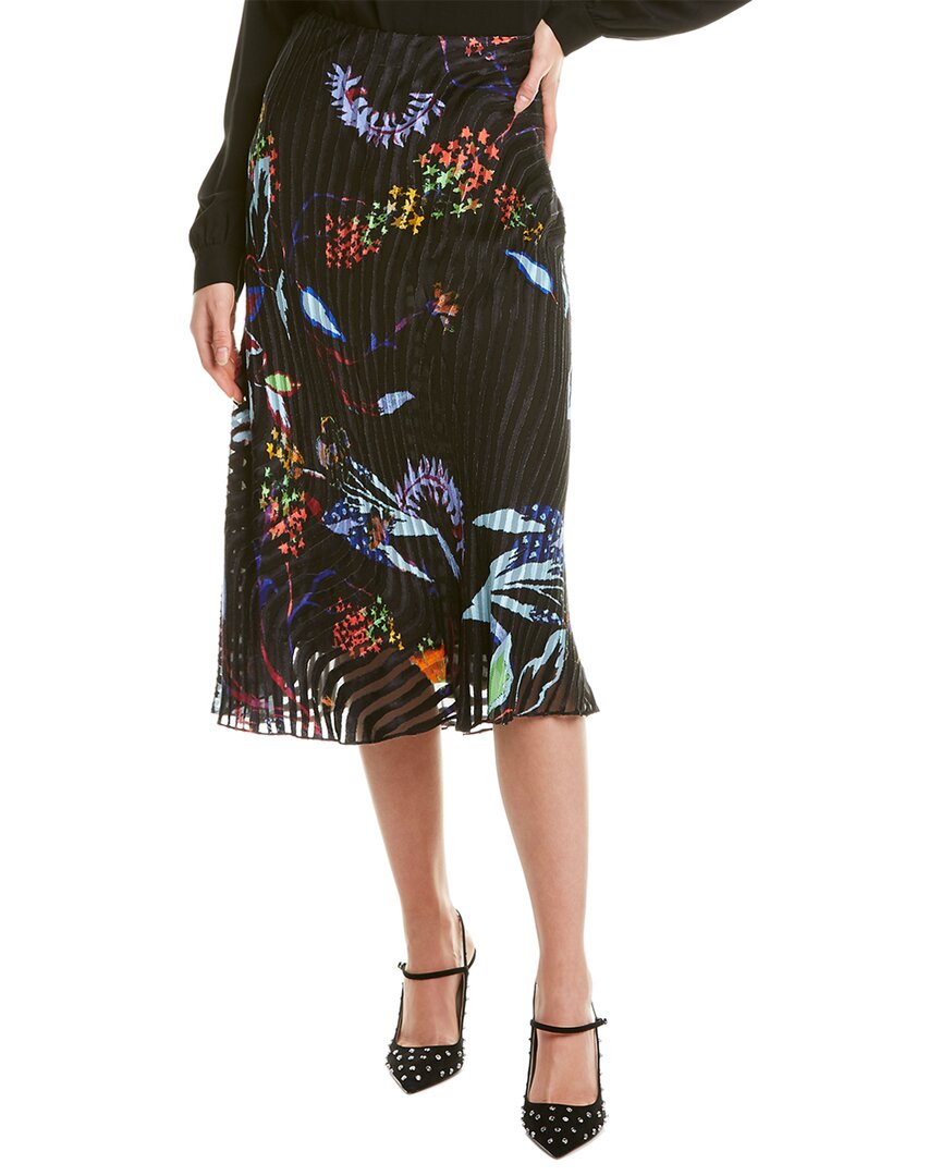 Image of Tanya Taylor Margaux Silk-Blend Midi Skirt