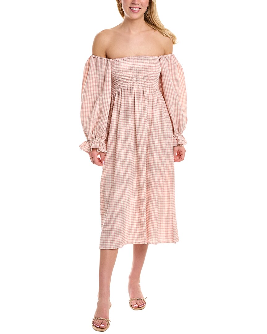 Shop Opt O.p.t. Athena Midi Dress In Pink