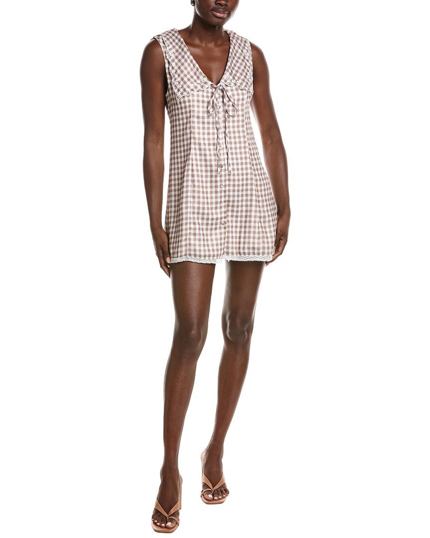 Moonsea Mini Dress In Brown