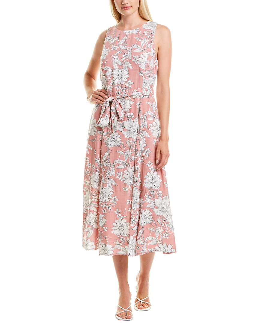 Image of Sandra Darren Tie-Waist Midi Dress