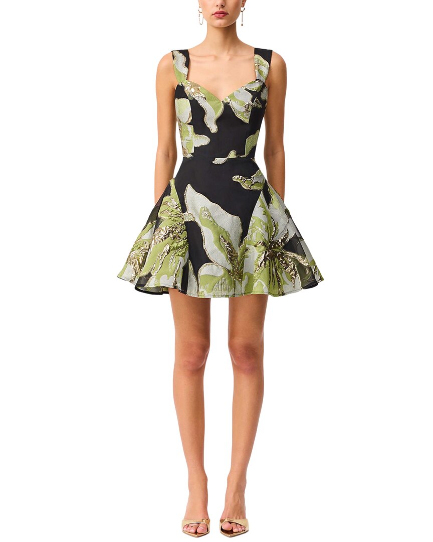 green emerald velvet dress ELLIATT OMR x ELLIATT: Green Strapless Darner Dress
