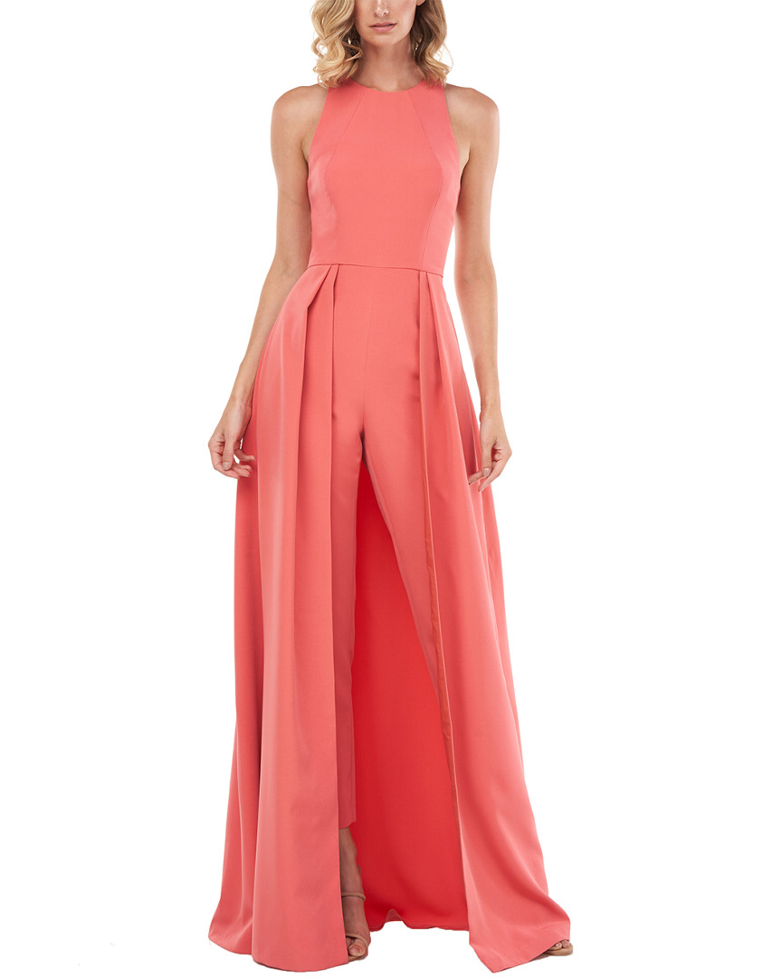 Image of Kay Unger Amber Stretch Crepe Jumpsuit