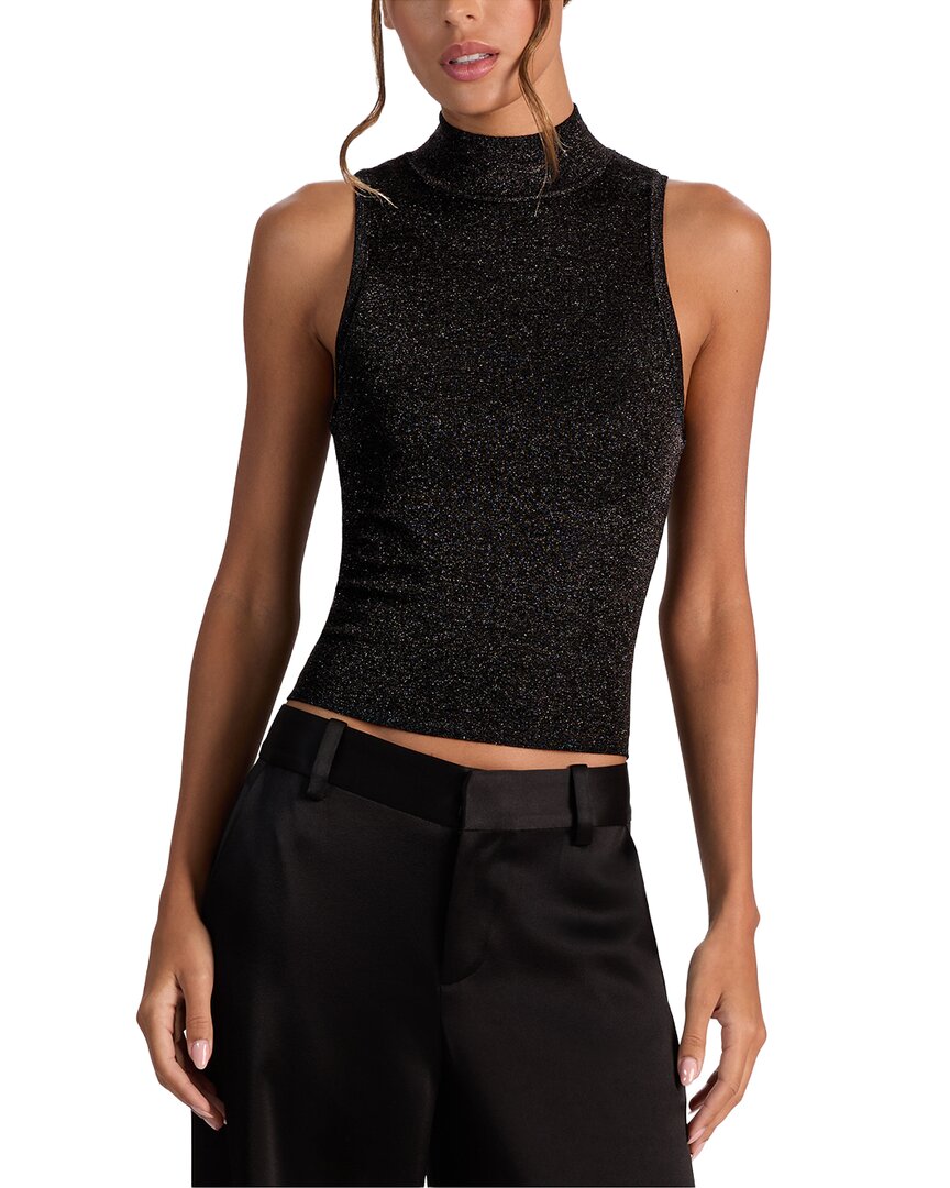 Alice And Olivia Alice + Olivia Darcey Metallic Wool-blend Tank