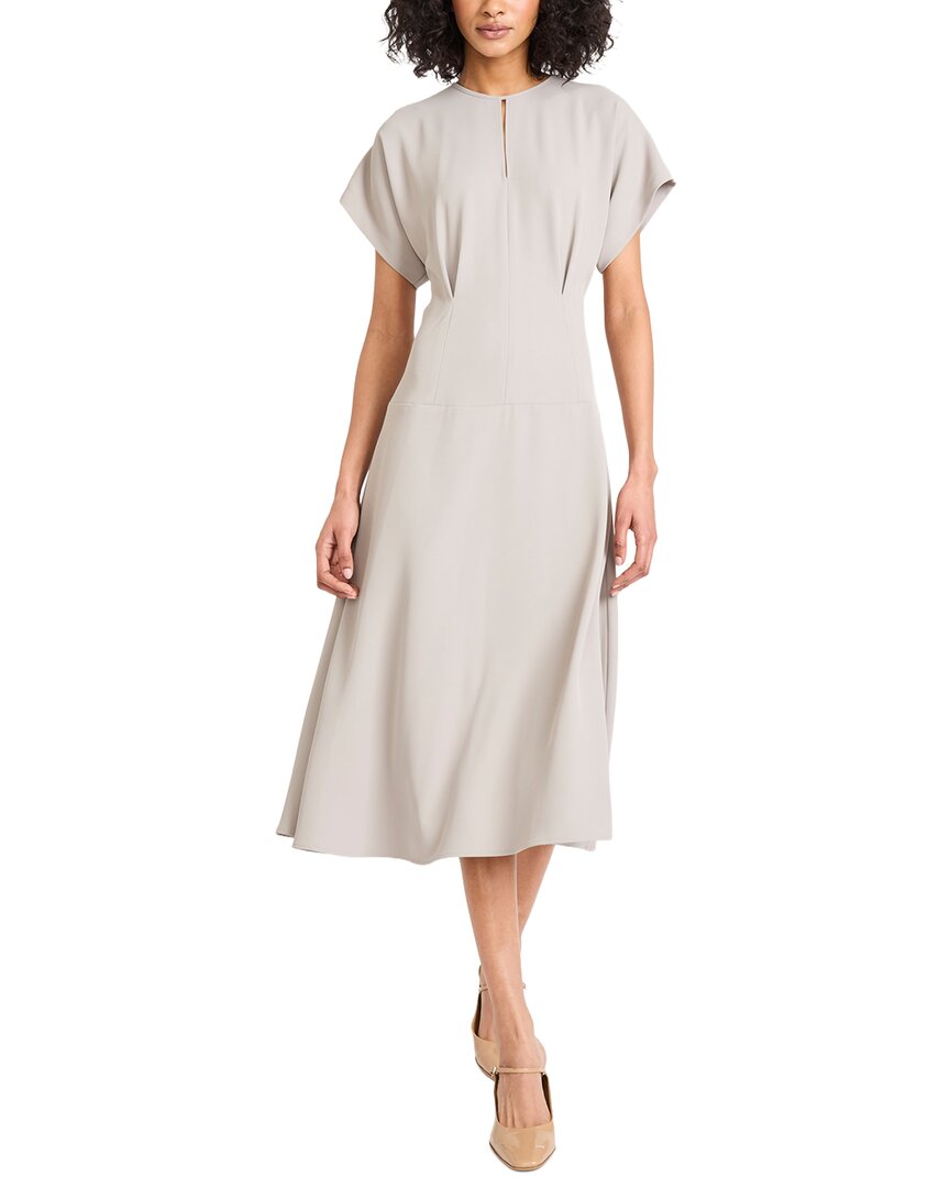 Luxely Midi Dress In Gray