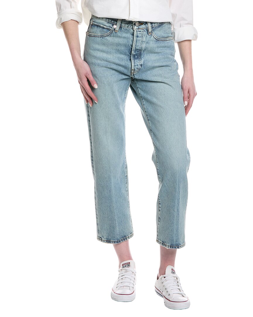Frame The Vertical Scheme Crop Jean In Black
