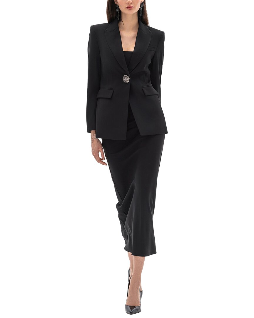 Bgl 2pc Jacket & Skirt Set In Black