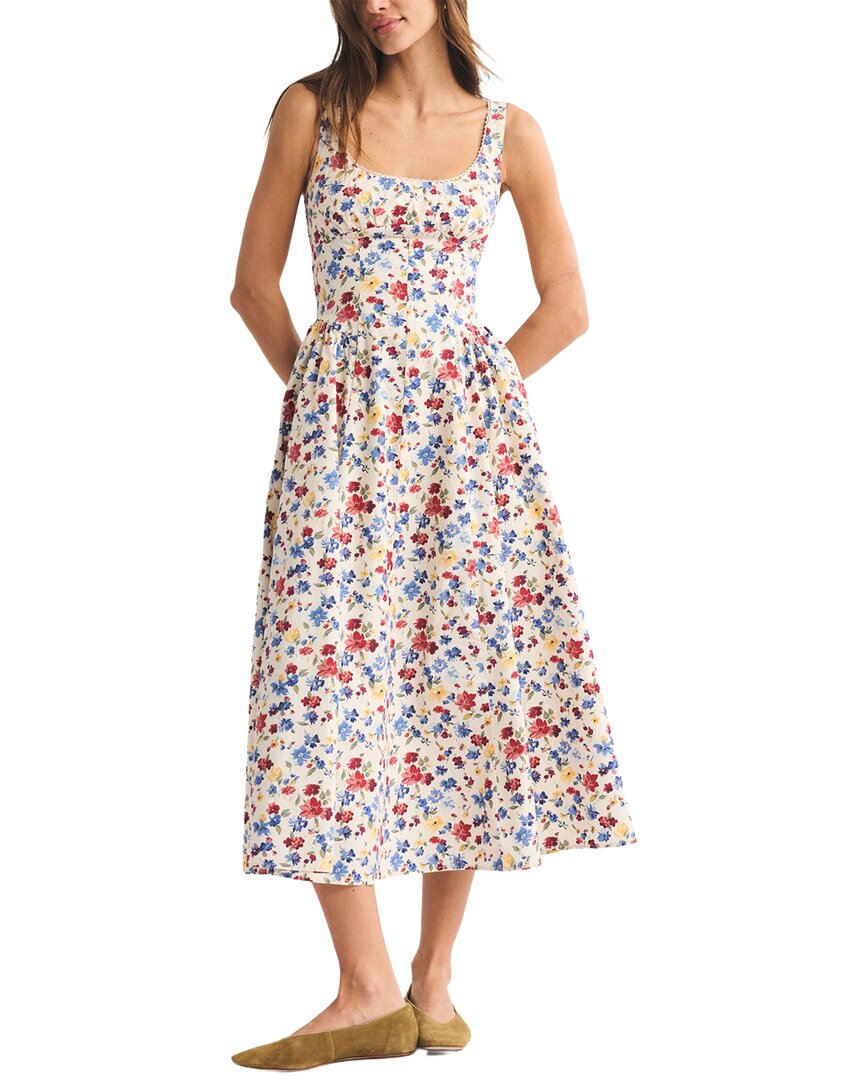 Oloey Midi Dress In Multi