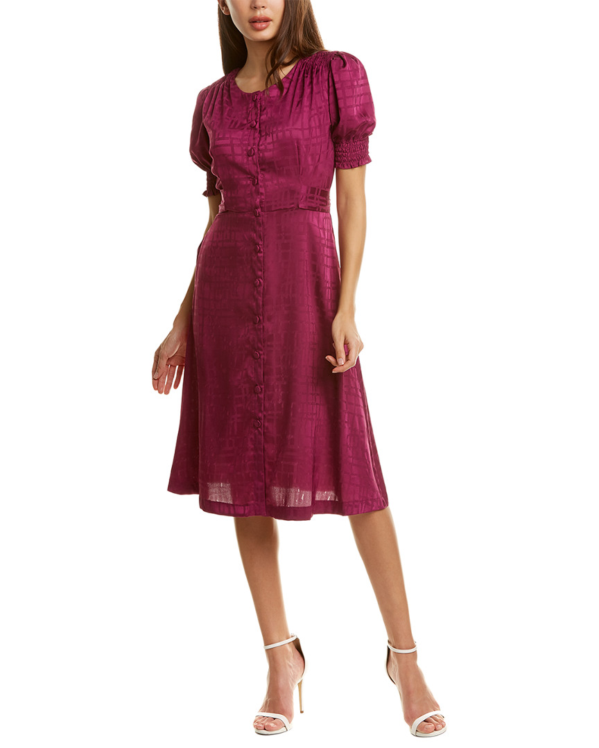 Image of Gabby Skye Jacquard A-Line Dress