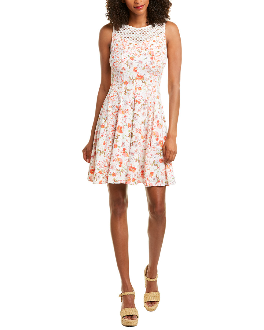 Image of Gabby Skye Lace Neck A-Line Dress