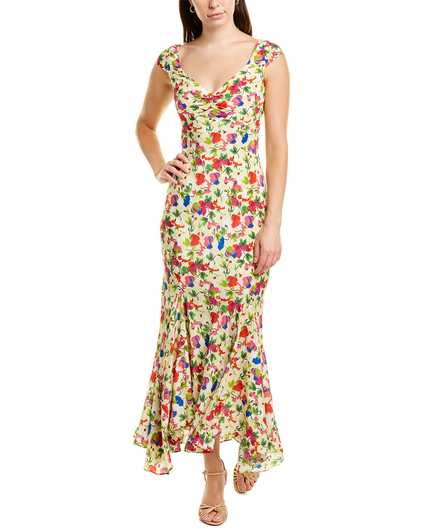 Image of Saloni Daphne Silk Maxi Dress