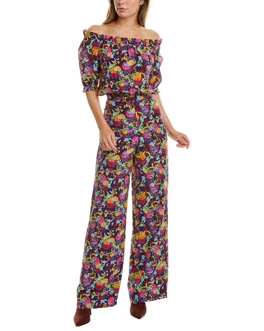 Image of Saloni Juli Silk Jumpsuit