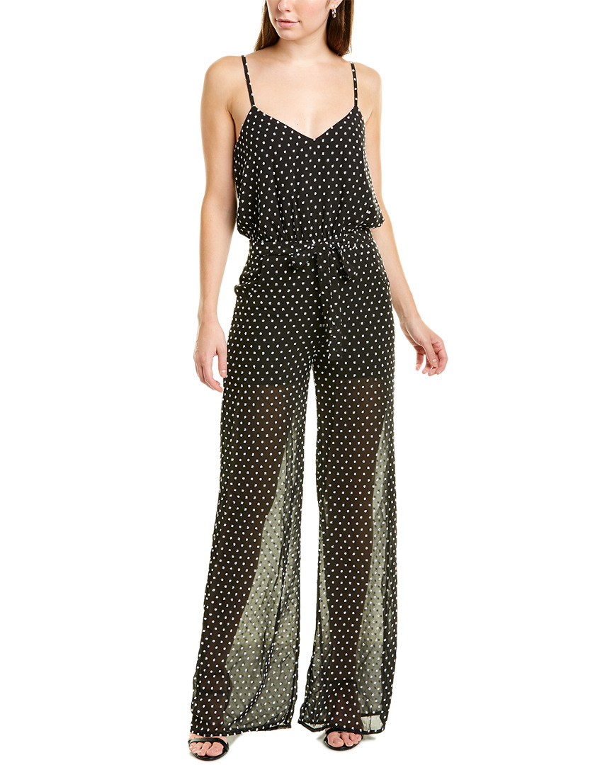 Image of Saloni Loretta Silk-Blend Jumpsuit