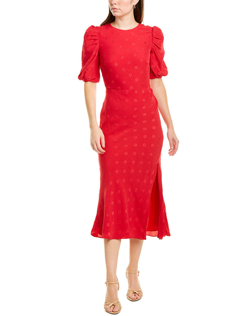 Image of Saloni Annie B Silk Midi Dress