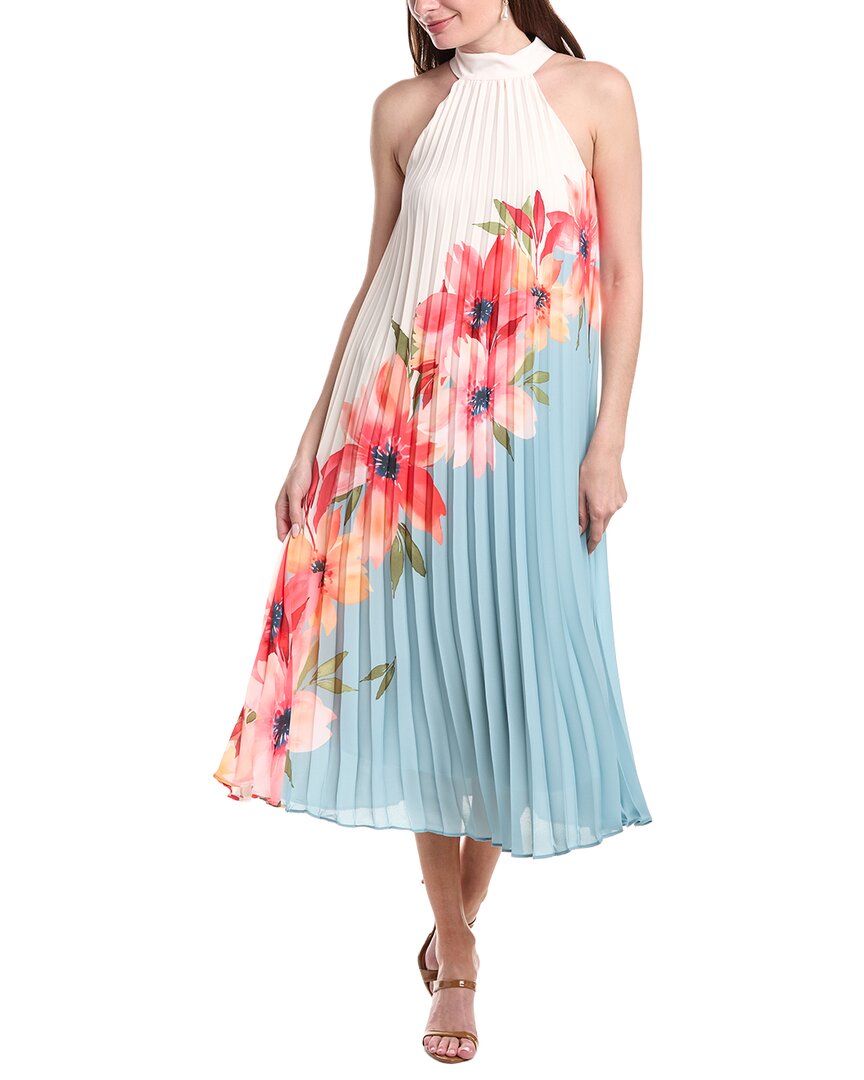 adrianna papell chiffon dresses Adrianna Papell Plus Floral Chiffon Ring Maxi Dress