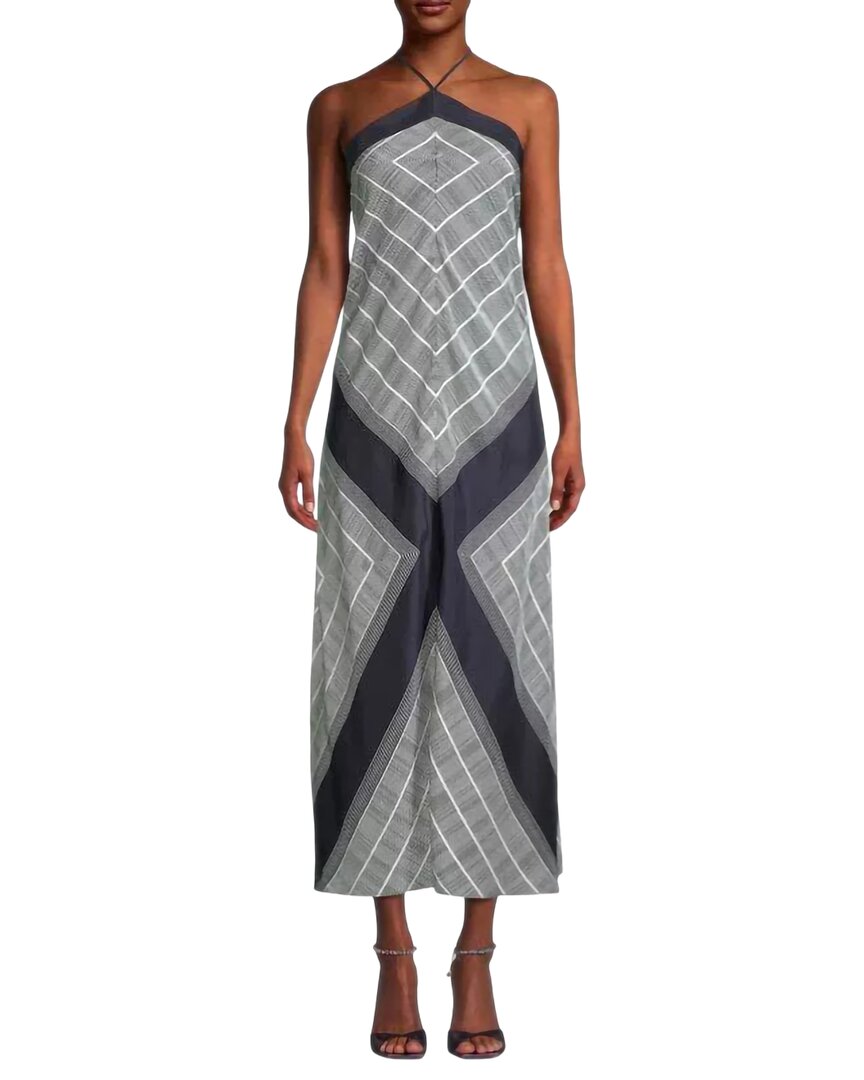 Anette Maxi Dress In Light Gray