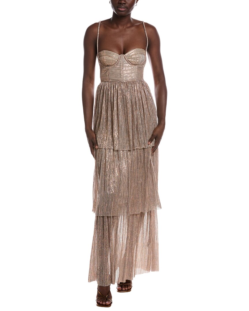 Sabina Musayev Altair Dress In Neutral