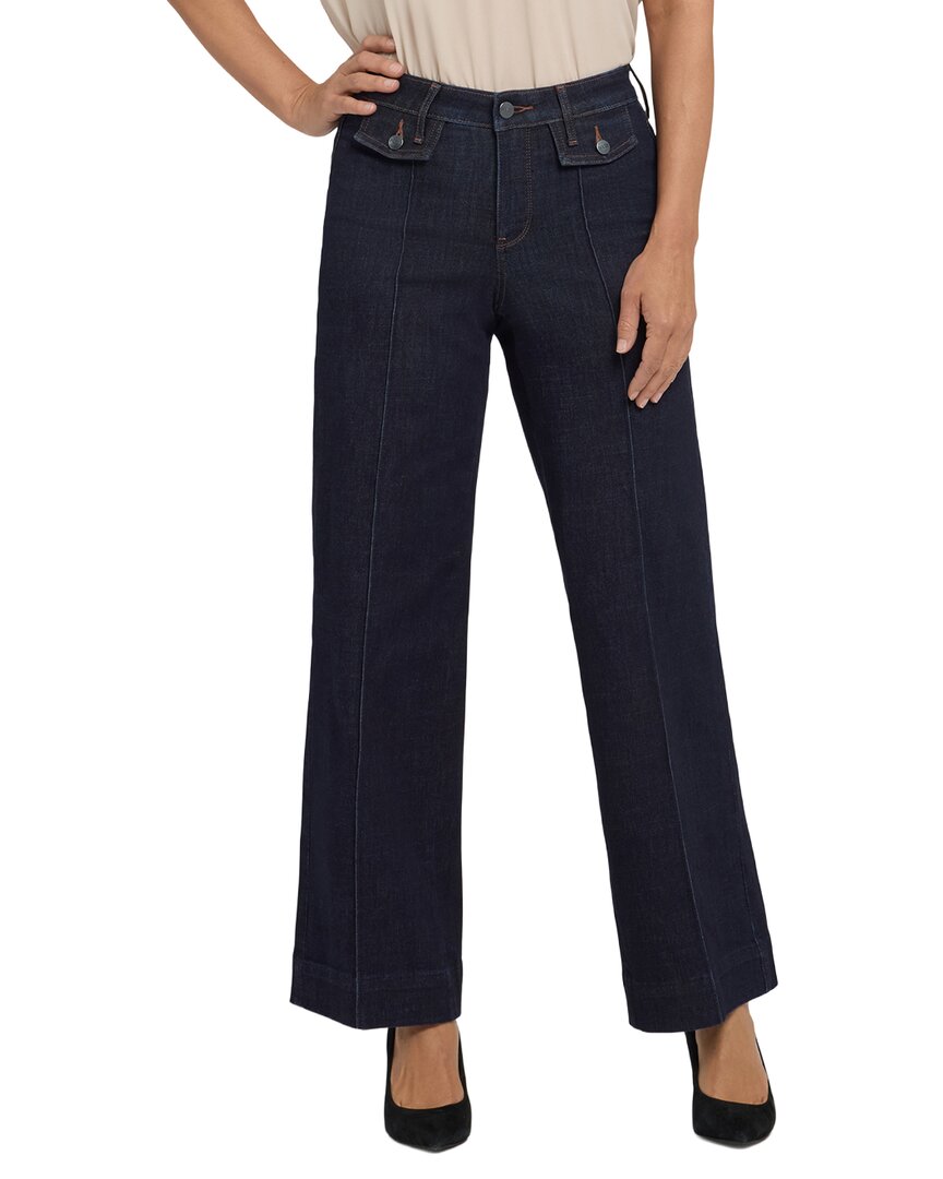 Nydj Petite Teresa Magical Wide Leg Jean In Black