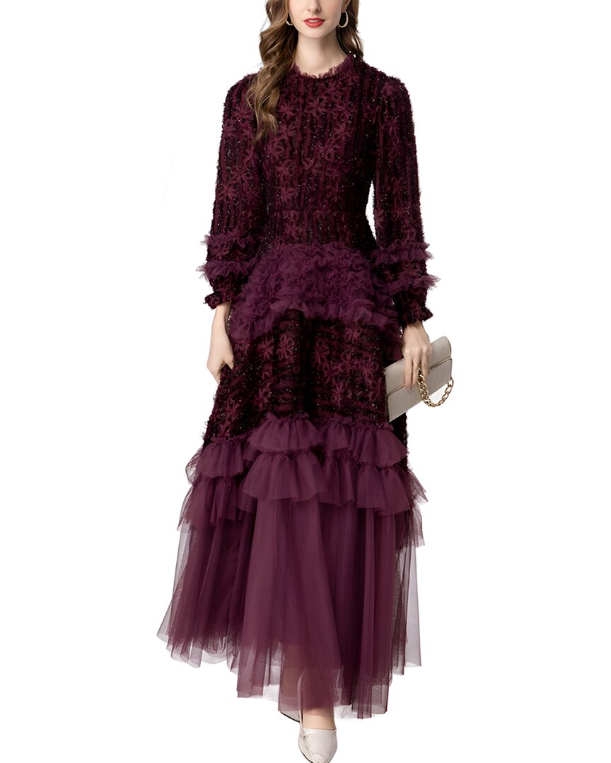 Lionello Salvi Maxi Dress In Purple