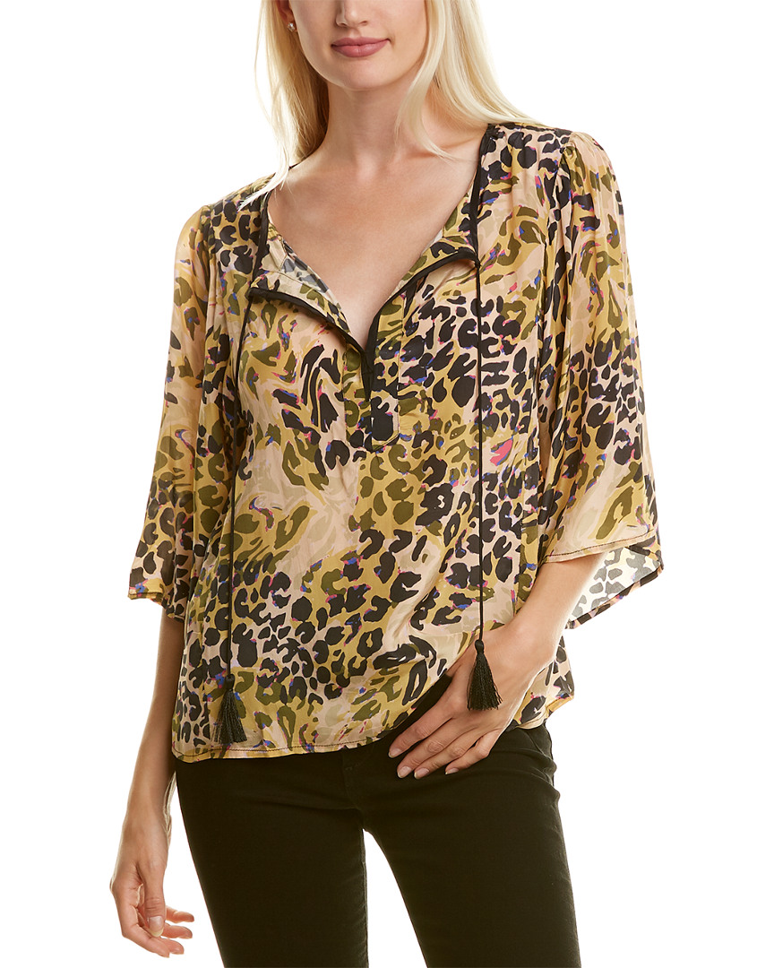 Image of Nanette Lepore Breezy Leopard Top