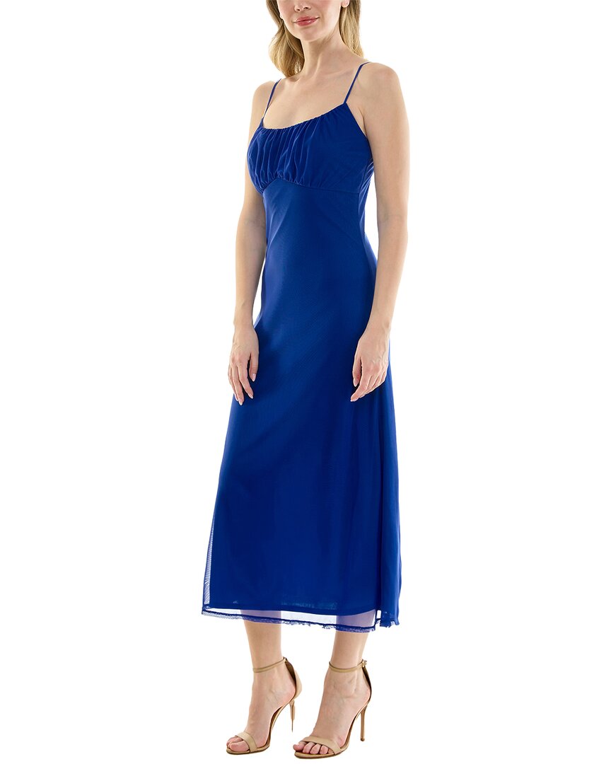 Bebe A-line Midi Dress In Pattern