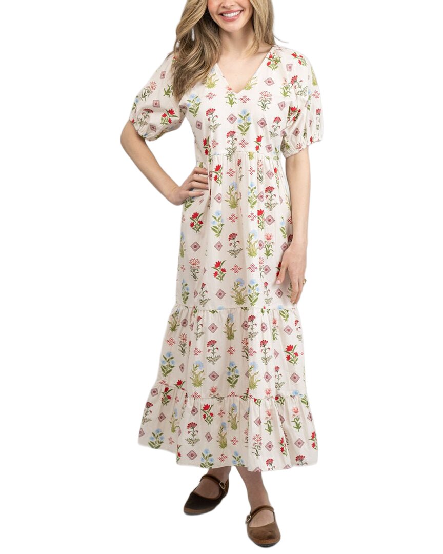 Beau & Ro Poppy Dress In White
