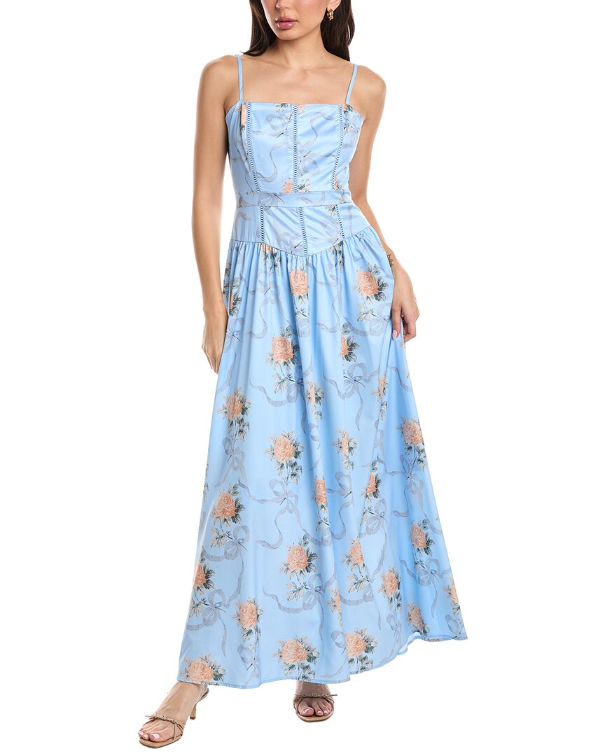 Jl Luxe Sleeveless Maxi Dress In Blue