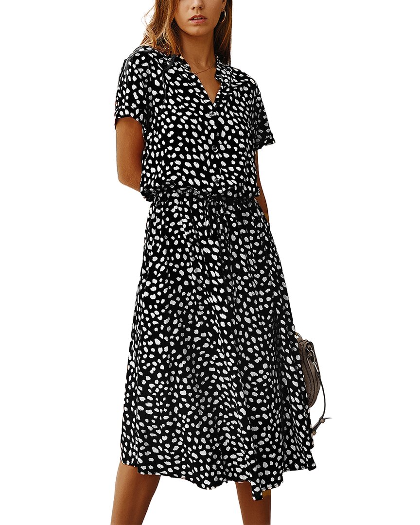 Gvibi Midi Dress In Black