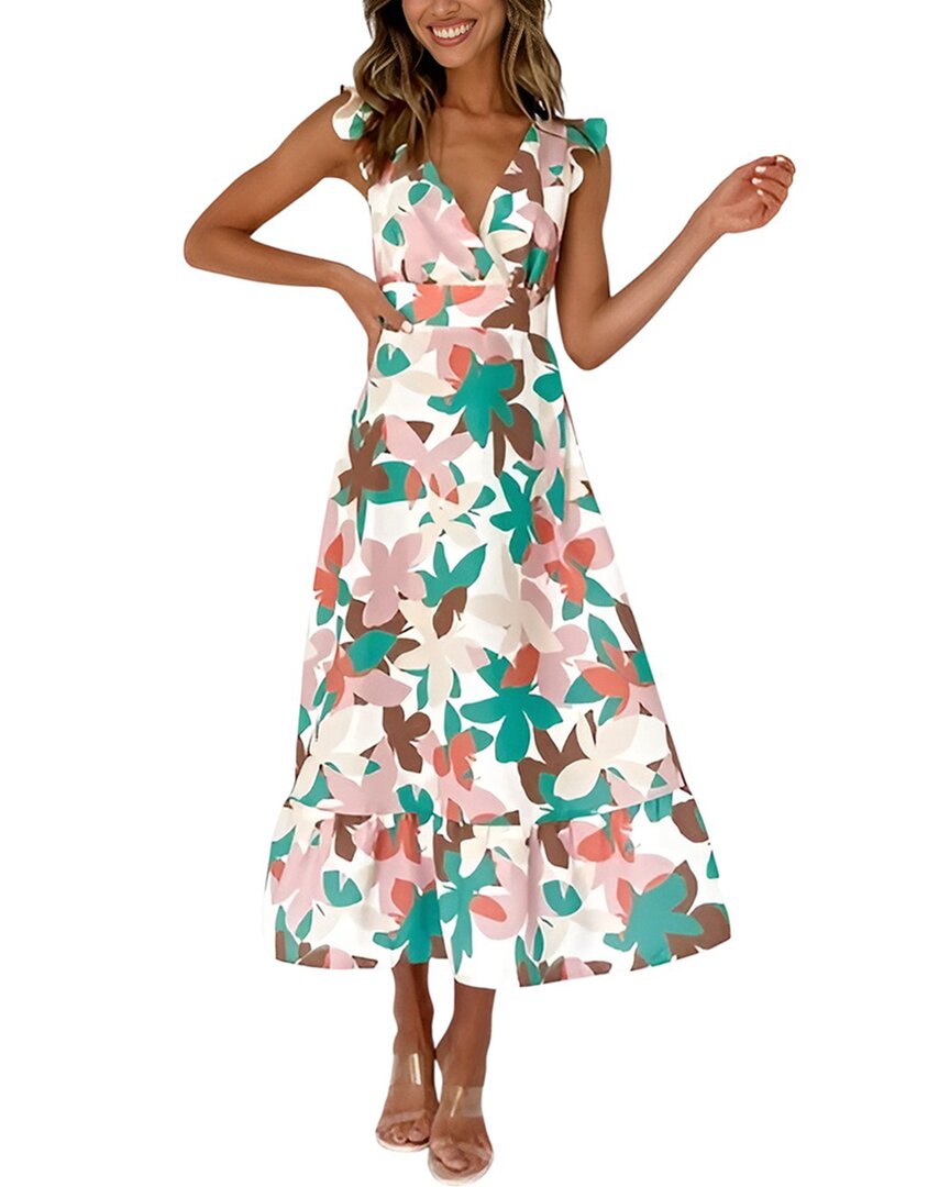 Deli S Deli.s Midi Dress In Green & Print
