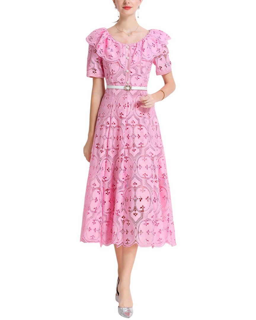 Kaimilan Midi Dress In Pink