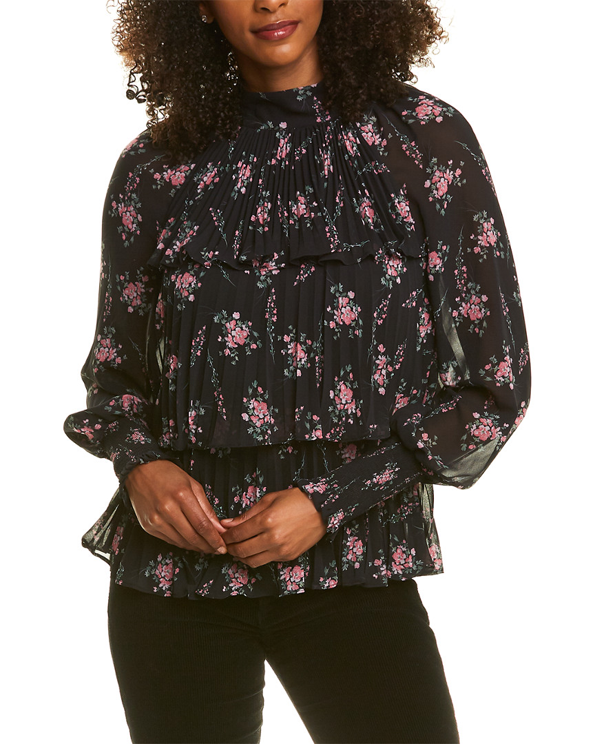 Image of ML Monique Lhuillier Pleated Top